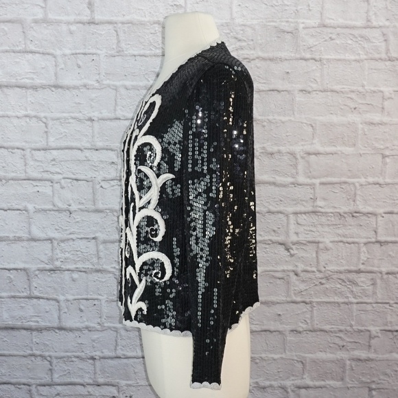Vintage Embroidered Beaded Sequin Jacket - Picture 2 of 8